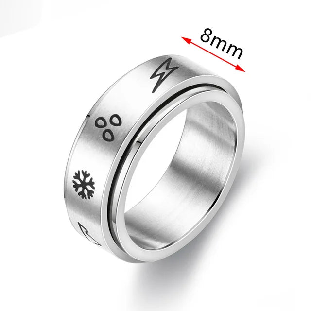 Anxiety Ring Figet Spinner Rings