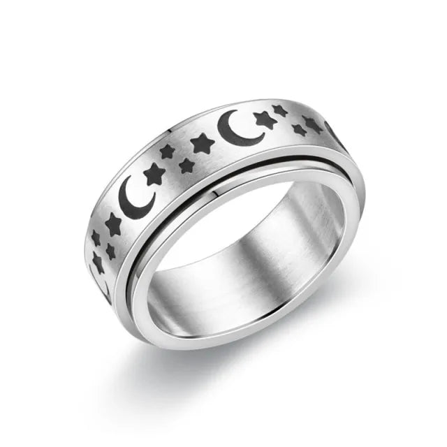 Anxiety Ring Figet Spinner Rings