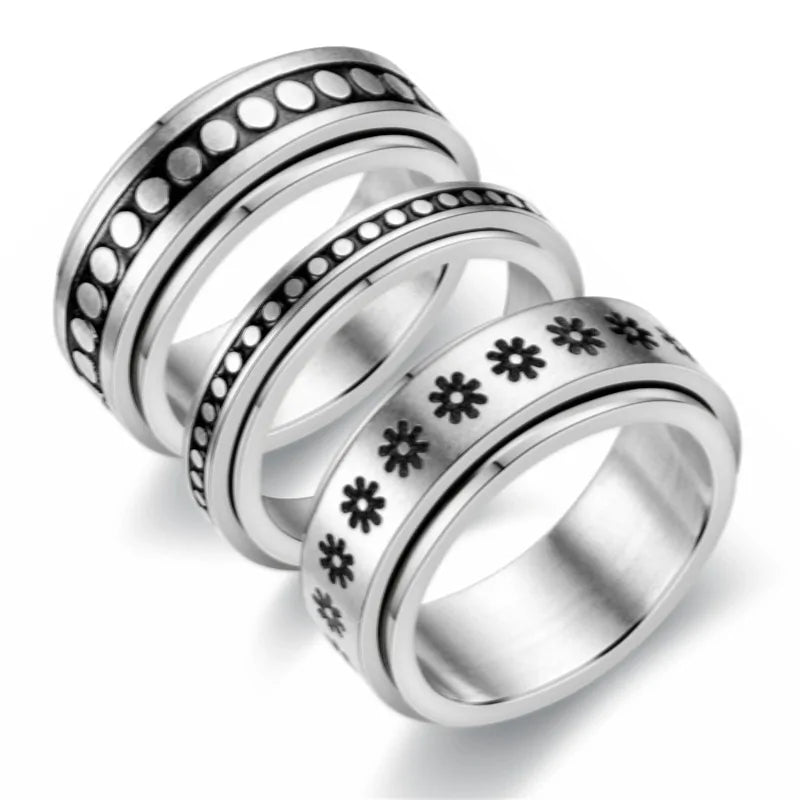Anxiety Ring Figet Spinner Rings