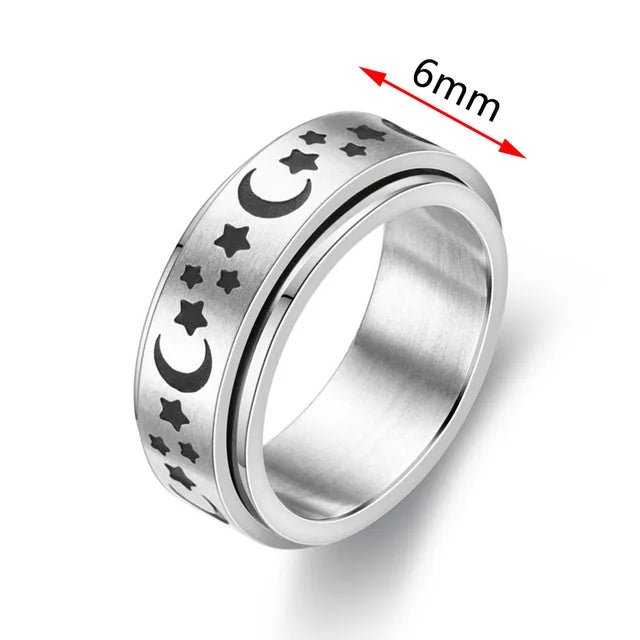 Anxiety Ring Figet Spinner Rings